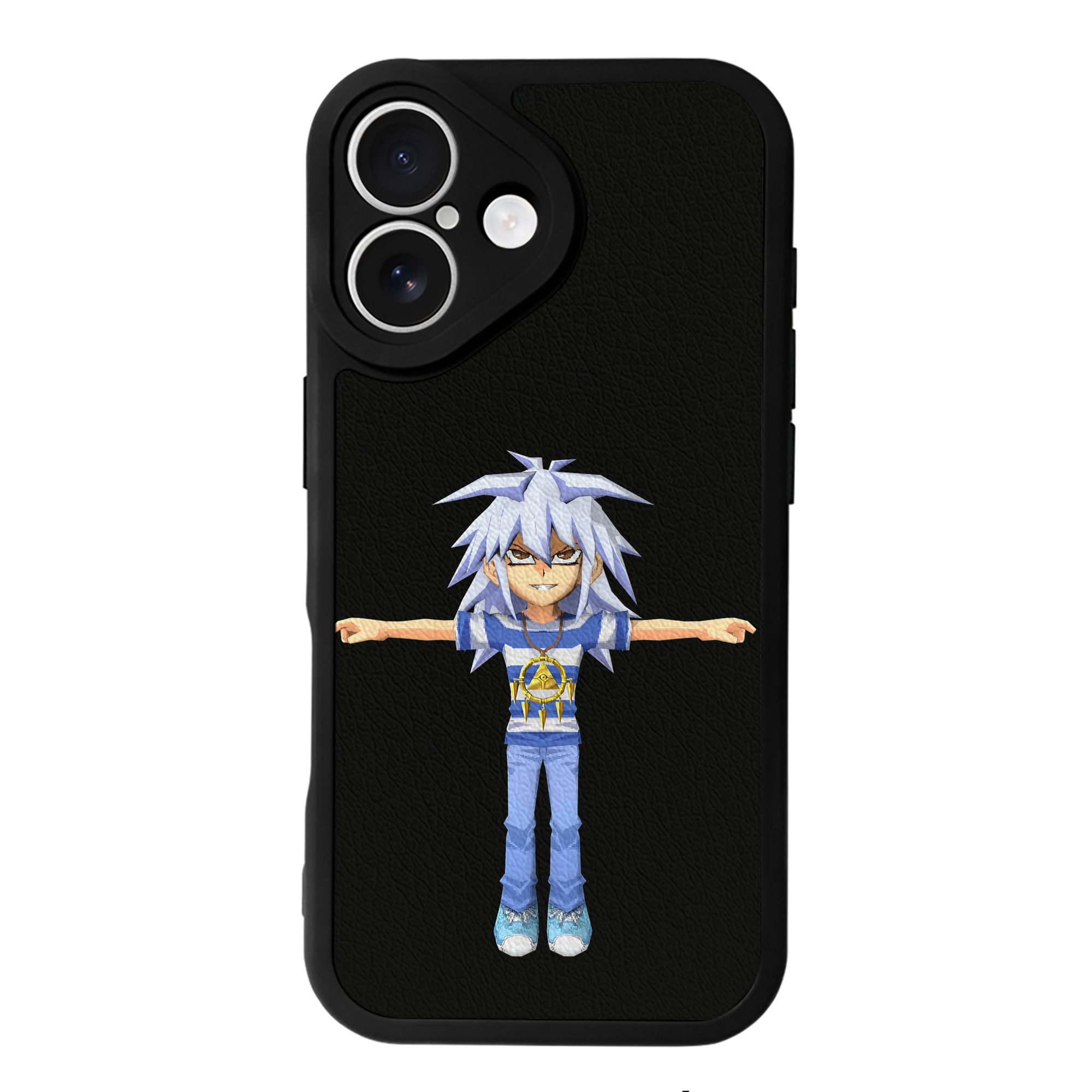 遊☆戯☆王 Yu-Gi-Oh! 【iPhone 16シリーズ対応】シリコンスマホケース（レザー調） 材質：シリコン